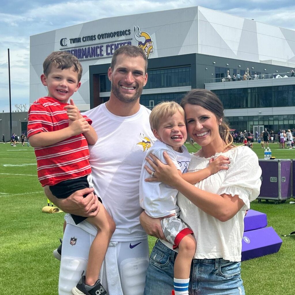 Kirk Cousins with his family