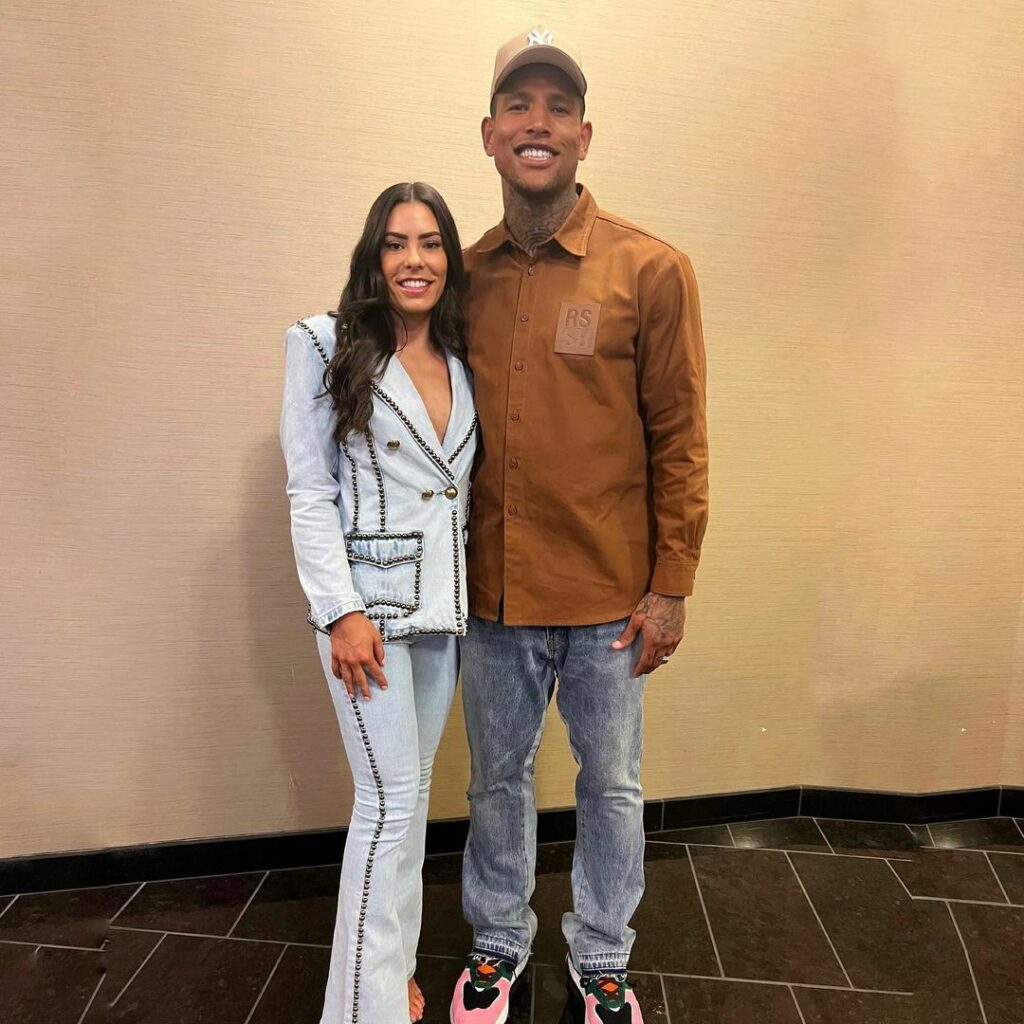 Darren Waller and wife Kelsey Plum