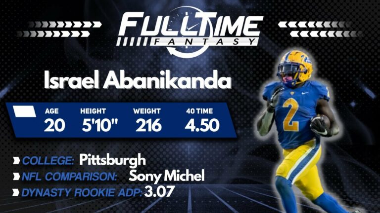 Israel Abanikanda , Youngest player in 2023 NFL Draft