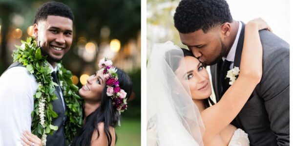 DeForest Buckner with his wife Ashlyn Buckner