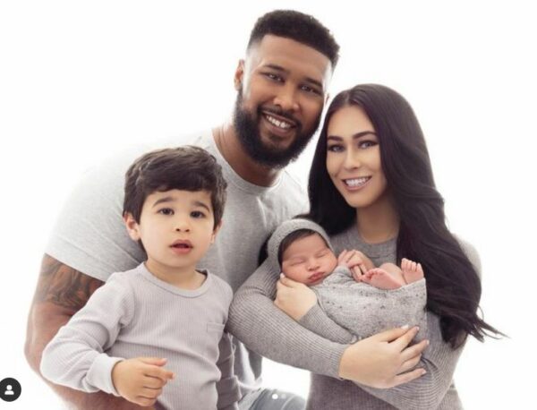 DeForest Buckner with his wife Ashlyn Buckner