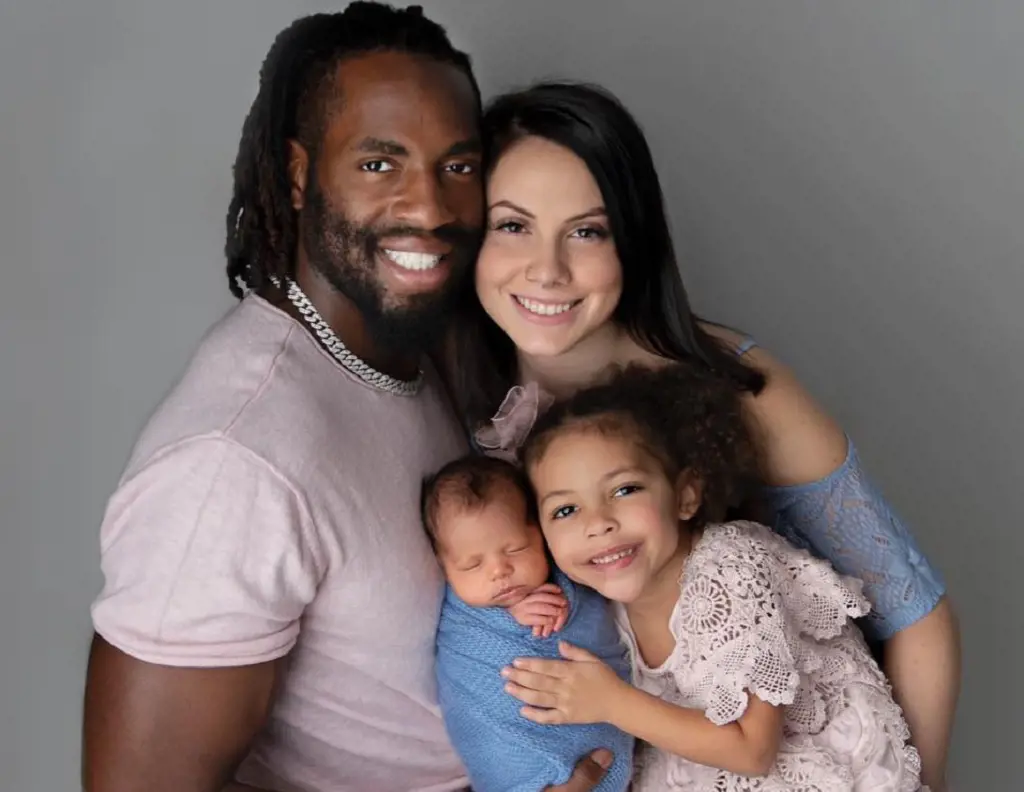 Matthew Judon with his family