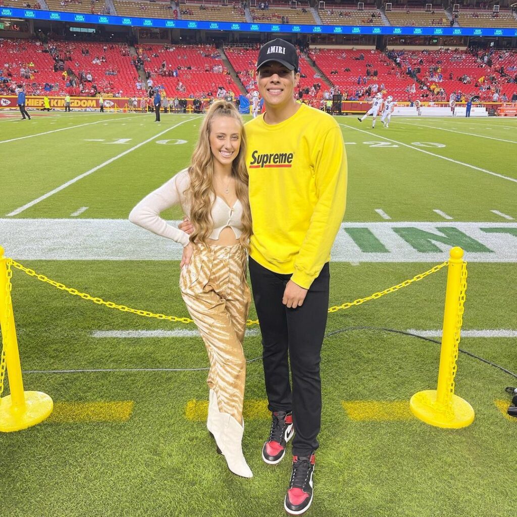 Brittany Mahomes with Jackson Mahomes