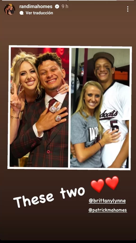 Patrick Mahomes with wife Brittany Mahomes