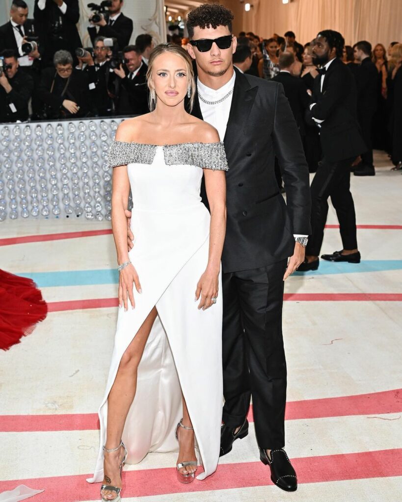 Patrick Mahomes and Wife Brittany Mahomes in Met gala