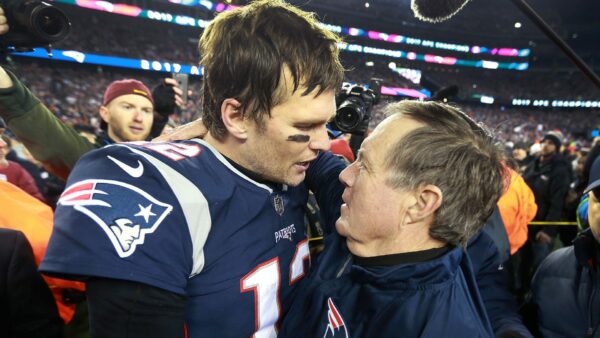 Tom Brady and coach Bill Belichick