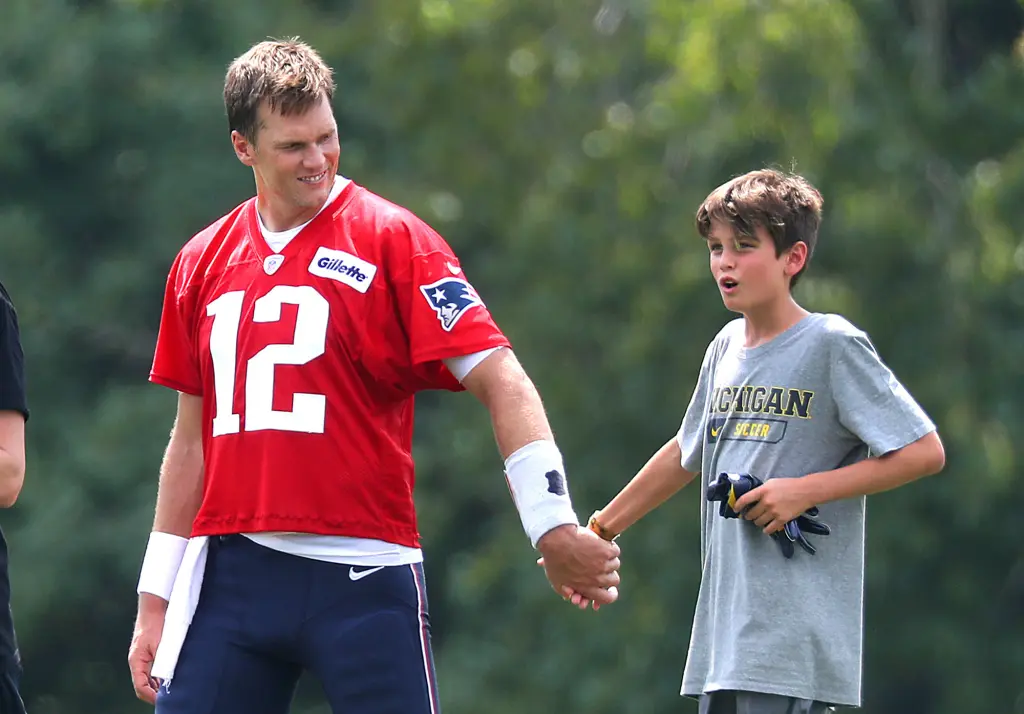 Tom Brady with son Jack Brady