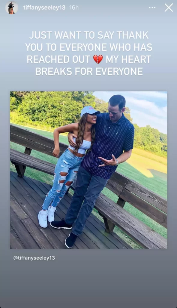 Tiffany Seeley Instagram Story for ex husband Ryan Mallett
