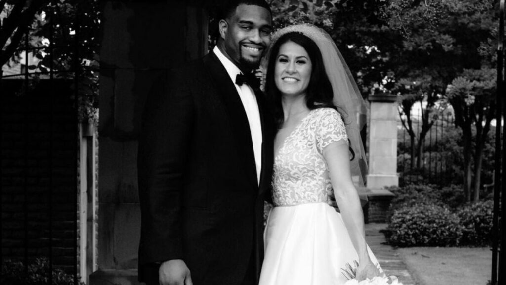 Jonathan Allen and his wife during their marriage
