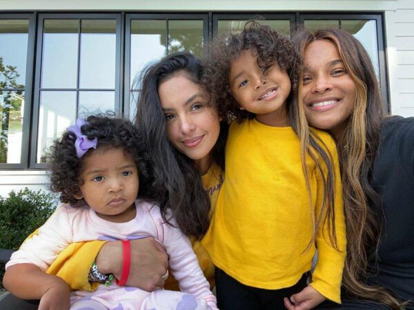 Vanessa and Ciara with children