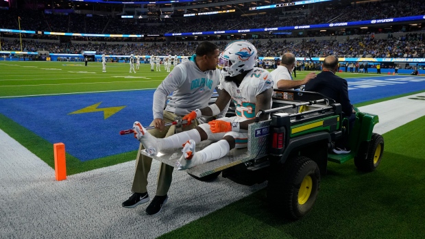 Dolphins' Jеff Wilson carted off from the field