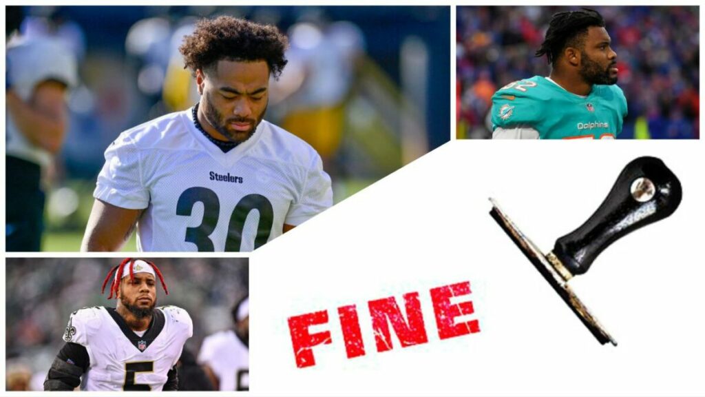 NFL Fines Three Steelers Players