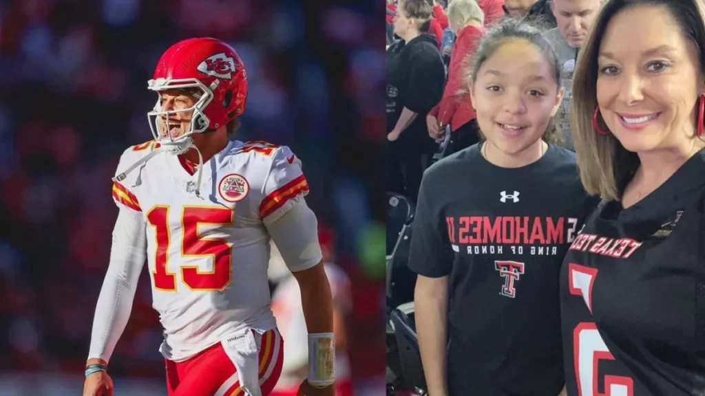 Patrick Mahomes' mom Randi shows off tremendous jersey at Super Bowl