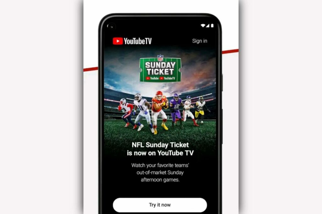 Youtube tv login dashboard