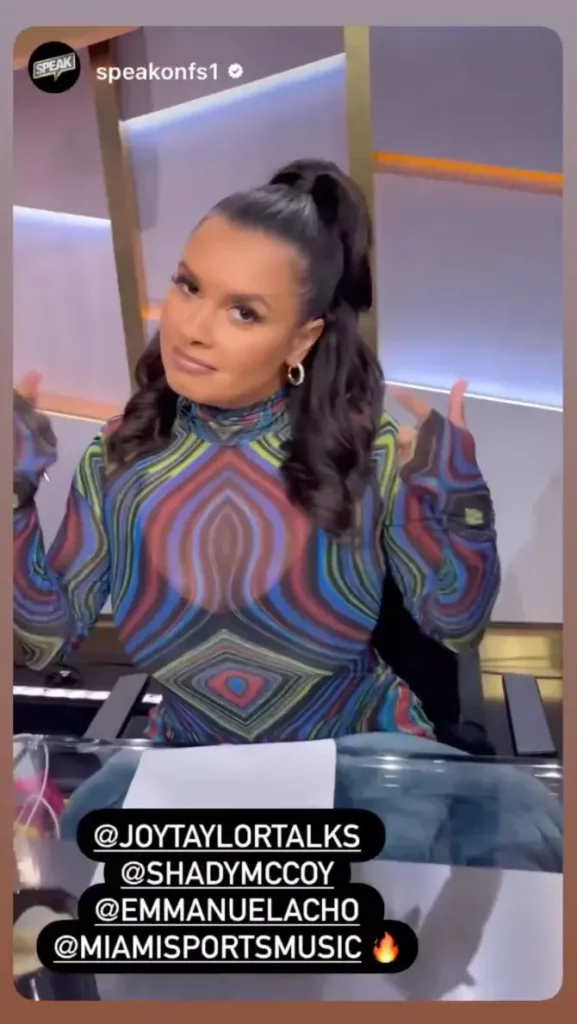 FOX Sports host see-through dress during latest on air debate.