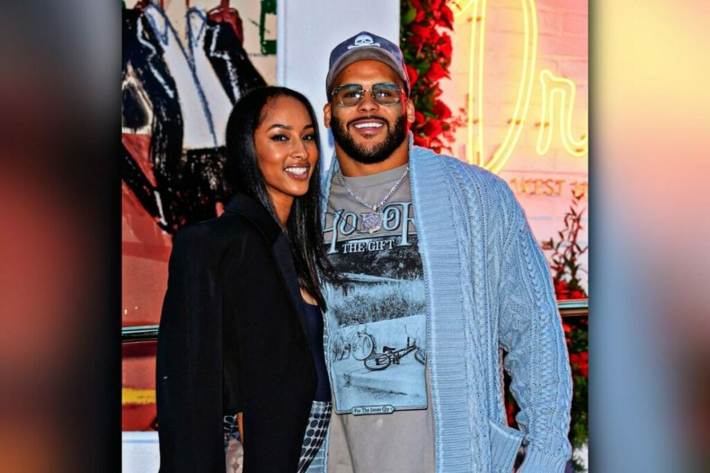 Aaron Donald and Erica Doland