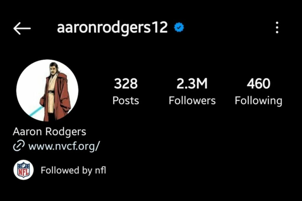 Aaron Rodgers Instagram Followers