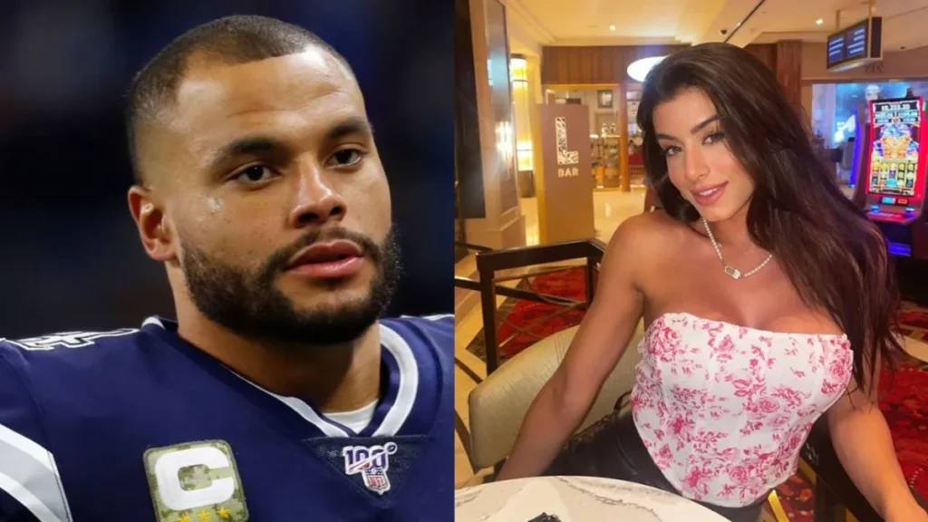 Dak Prescott and his girlfriend Sarah Jane Ramos