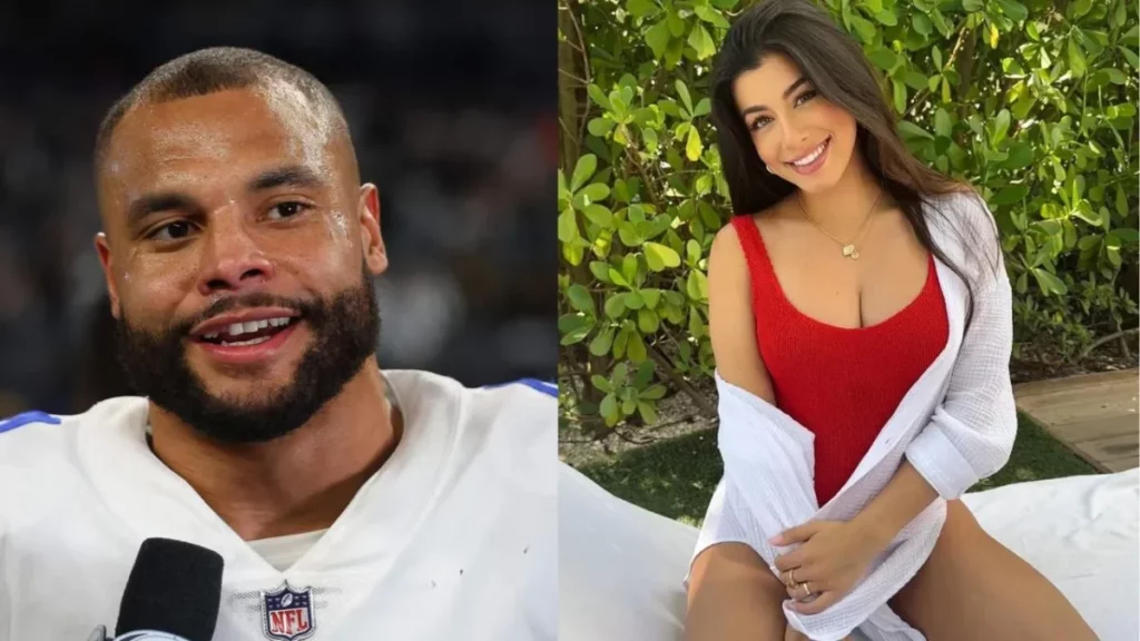 Dak Prescott and his girlfriend Sarah Jane Ramos