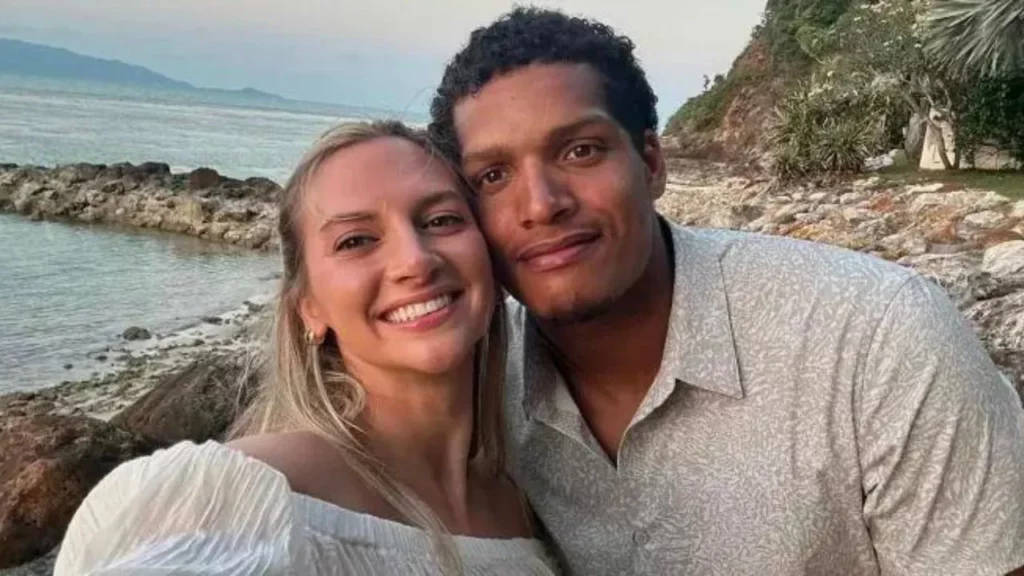 Isaac Rochell with his wife Allison Kuch 