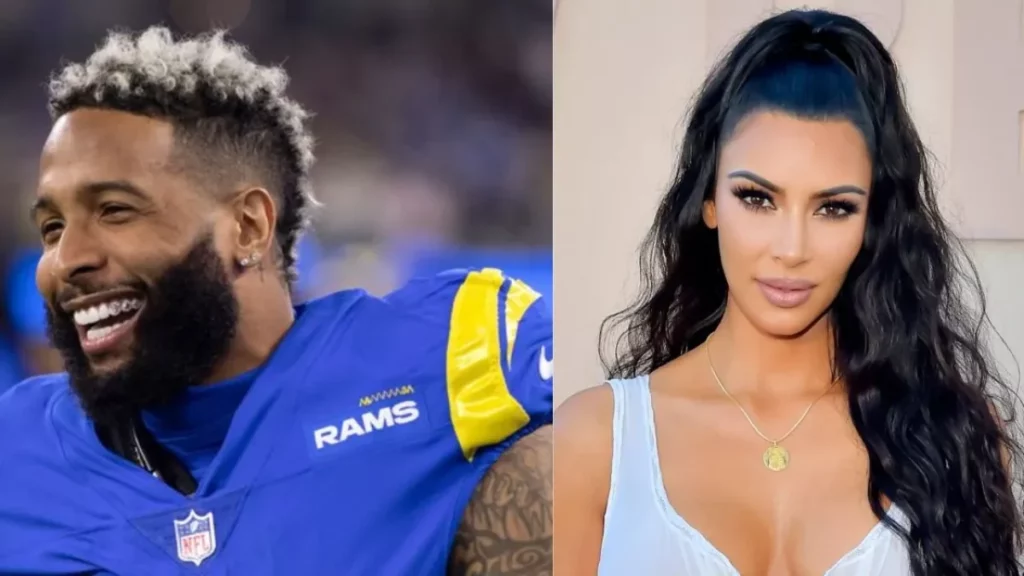 Kim Kardashian and Odell Beckham Jr. 