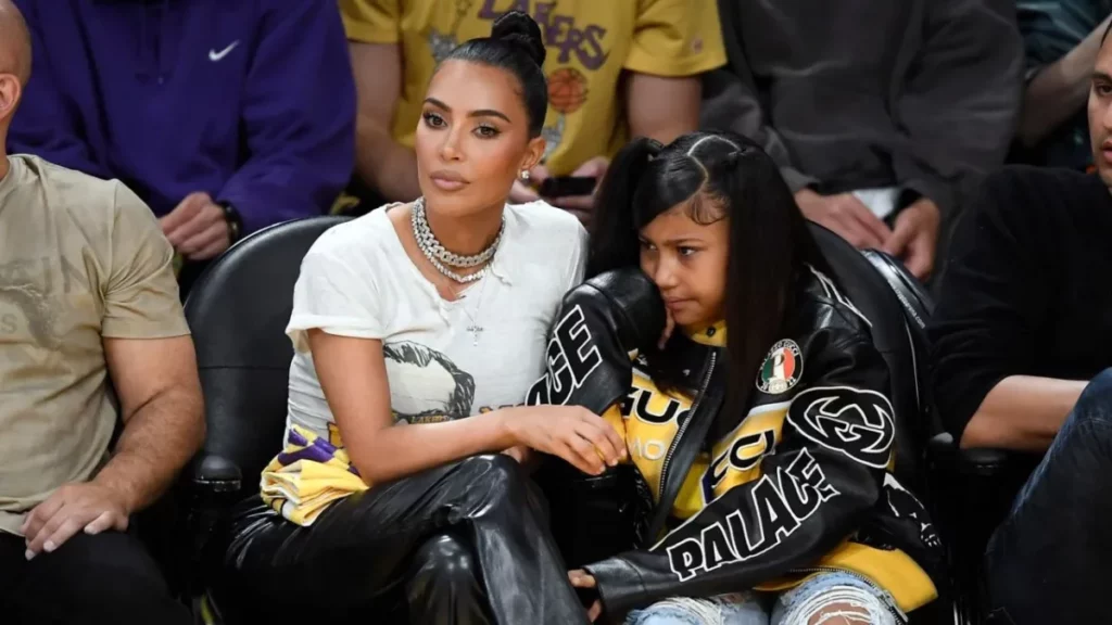 Kim Kardashian with daughter North West