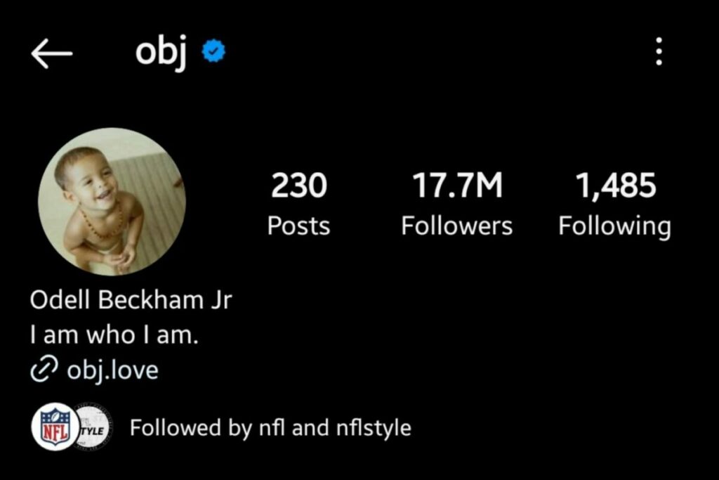 Odell Beckham Jr instagram followers