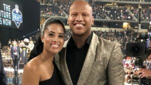 Ryan Shazier with his wife Michelle Shazier