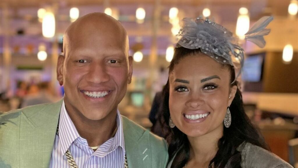 Ryan Shazier with his wife Michelle Shazier 