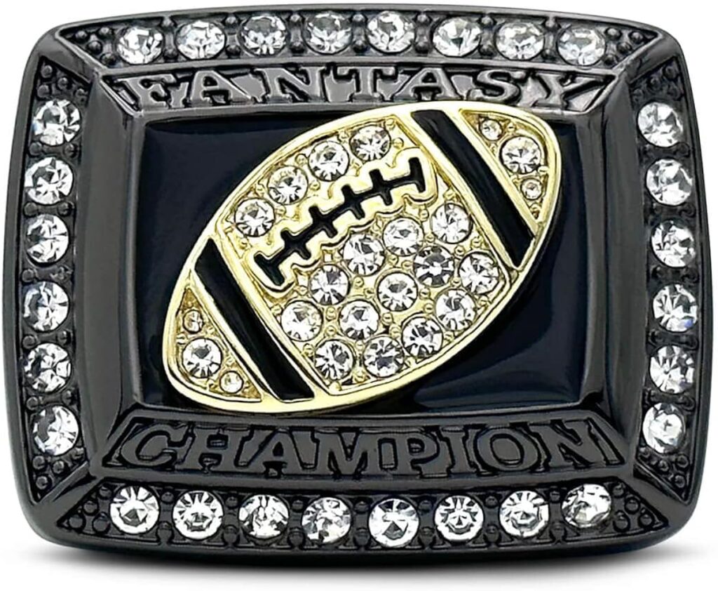 Fantasy football championship ring