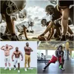 NFL players workout